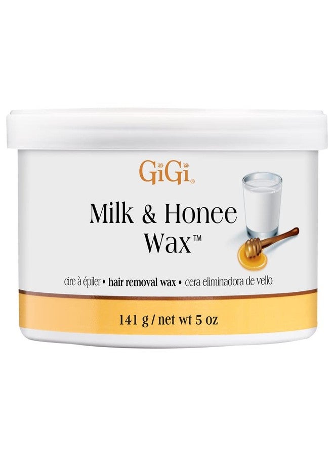 GiGi Honee Wax for Hair Removal, Mini Milk & Honey Wax - Effective Hair Removal Waxing for Smooth Skin, 5 oz - Image 1